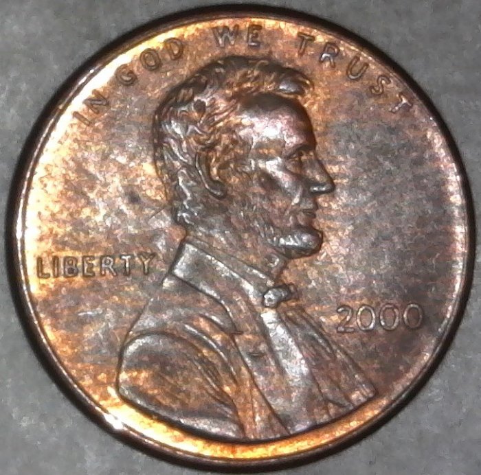 2000-P-Lincoln-Memorial-Cent-Wide-AM-Found-CRH!